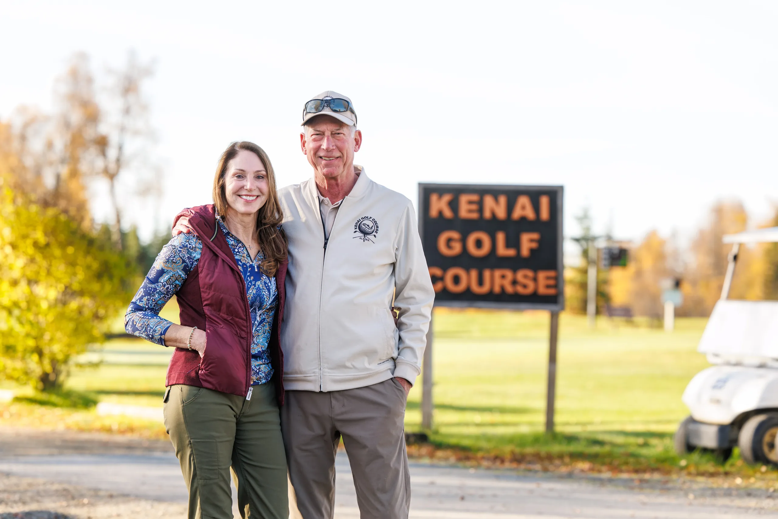 Kenai Golf Course Main Entrance Sign & Welcome Area